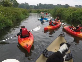 Kayak with Dijle Floats