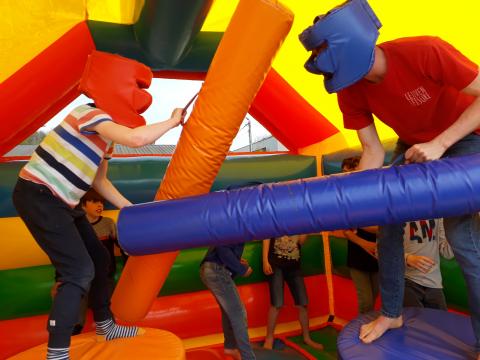 Inflatable Games Verjaardagsfeestje te Oud-Heverlee