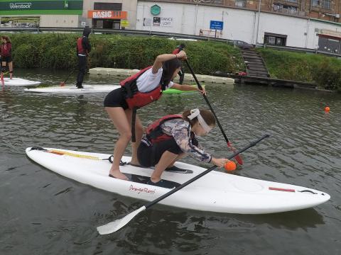 Sportdag SUP Teambuildings Spelen bij Dijle Floats