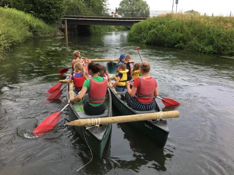 Sportdag vals-catamaran varen van de Dijle met zelf bouwen