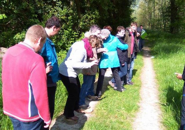 Teambuildingstocht Dijle Floats, grote oversteek