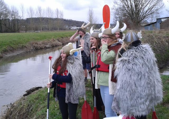 Noormannentocht, Dijle afvaart, kano tot Leuven