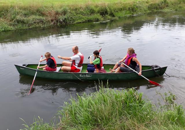 Canoeing on the Dijle