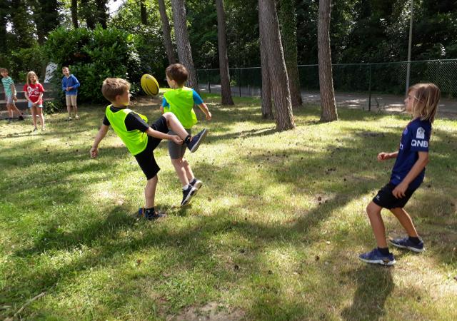 Teamsporten trio honkbal, tag-rugby en rugby-voetbal