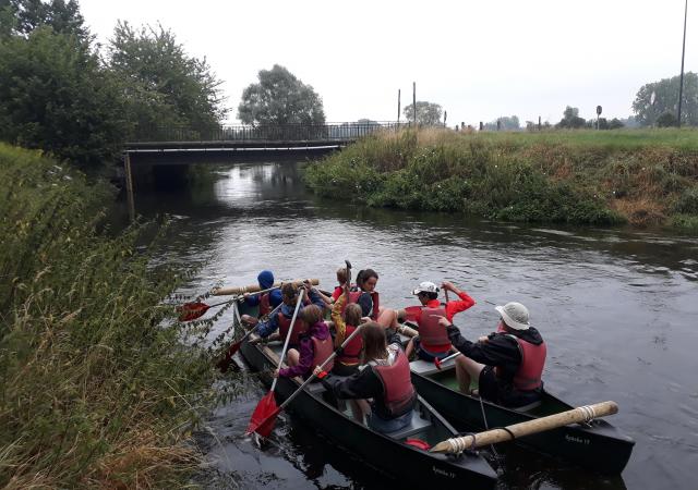 Sportdag vals-catamaran varen van de Dijle met zelf bouwen