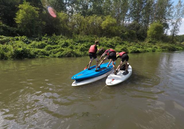 Sportdag SUP Teambuildings Spelen bij Dijle Floats