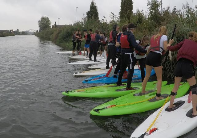 Sportdag SUP Teambuildings Spelen bij Dijle Floats