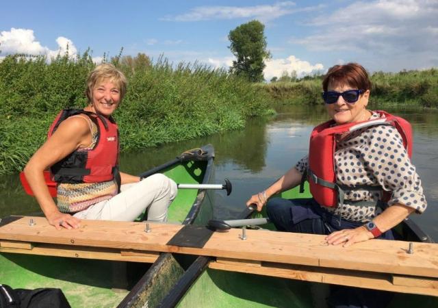 vals-catamaran sailing with Dijle Floats