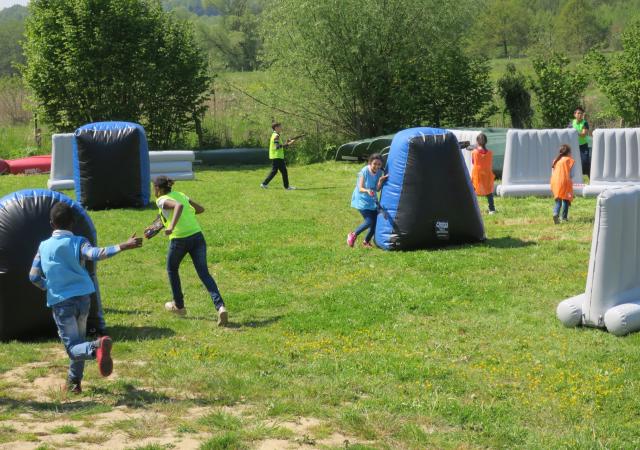 Sportdag Lasertag Games with Dijle Floats