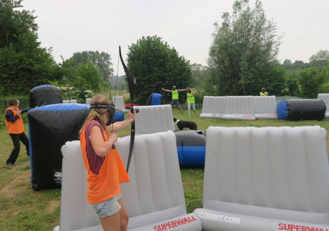 Archery Tag bij Dijle Floats