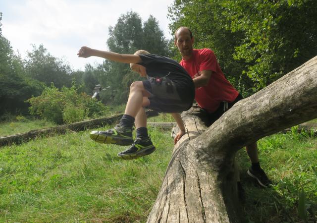 Sportdag Module Parkour initiatie bij Dijle Floats