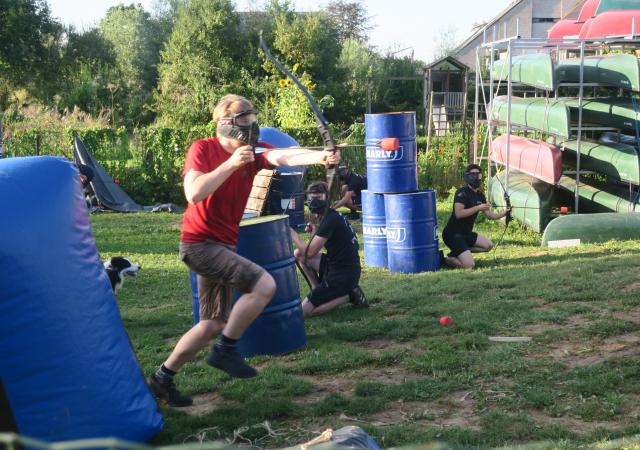 Archery Tag bij Dijle Floats