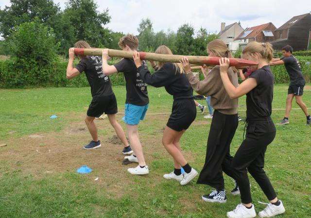 Teambuildingsspelen te Oud-Heverlee