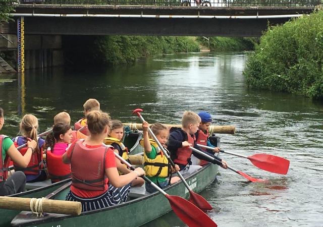 Sportdag vals-catamaran varen van de Dijle met zelf bouwen